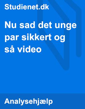 nu sad det unge par sikkert og så video